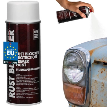 Lac de protecție spray anticoroziv pentru metal alb ral 9010 400 ml