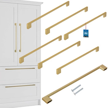 Mâner mobilier clasic modern aur mat 320 mm set de 6 buc.