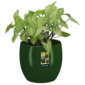 Ghiveci de flori din ceramică smălțuită plante verzi 13 cm