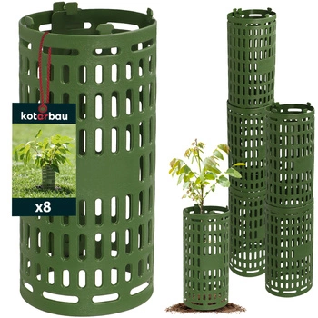 Husa de protecție a trunchiului de copac verde 26 cm set de 8 buc.