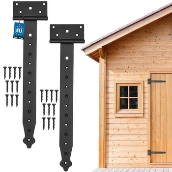 Balama arbour gazebo negru 350 mm set de 2 buc.