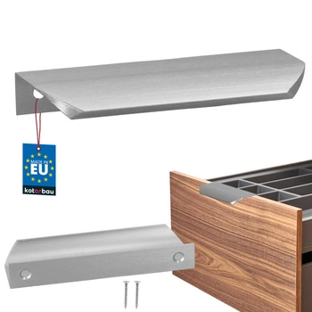 Mâner mobilier aluminiu argintiu 96/116 mm