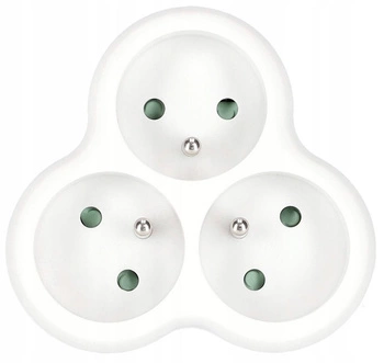 Splitter de putere 3 prize de pământ hoț de pământ