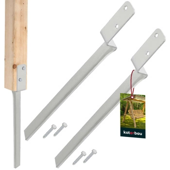 Bază de stâlp pentru leagăne cu motor universal 50 cm set de 2 buc.