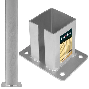 Gard poarta stâlp bază înșurubată 100x100 mm