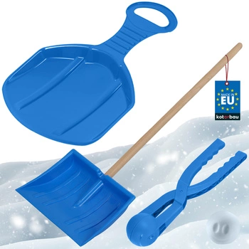Set de joacă de iarnă lopată pentru copii măr dispozitiv pentru bulgări de zăpadă albastru
