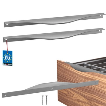 Mâner mobilier aluminiu argintiu 320/340 mm set de 2 buc.