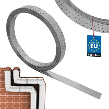 Bandă de montaj din oțel galvanizat perforată 60 x 2 mm 25 m