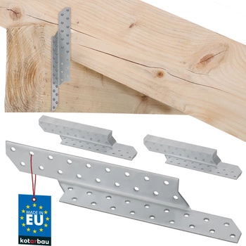 Conector pentru căpriori racord stânga 250x35 mm set de 12 buc.