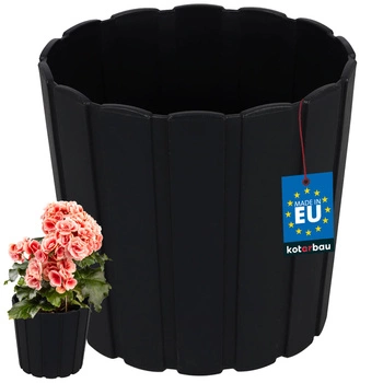 Ghiveci placutic antracit 5x15 cm