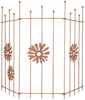 Grădină ecran gard de grădină palisadă ruset cu grote