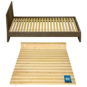 Cadru pentru pat din lemn cu lamele saltea 100x200 cm