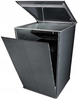 Husa coșului tehnoratan protecție pentru coșul de gunoi - Culoare gri grafit