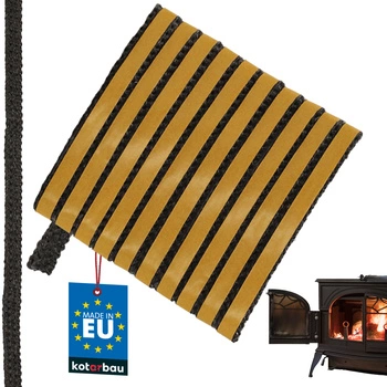 Bandă autoadezivă pentru etanșarea șemineului și sobei 10x3 mm 2,5 m