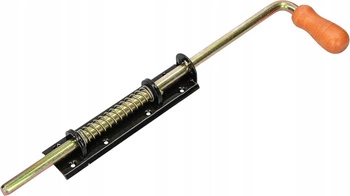 Zăvor cu arc 380/13 mm poartă, garaj, uși - Culoare negru