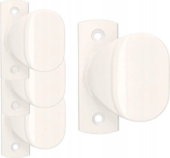 Mâner ușă set 65 pentru uși poartă - 4 buc. - Culoare albă