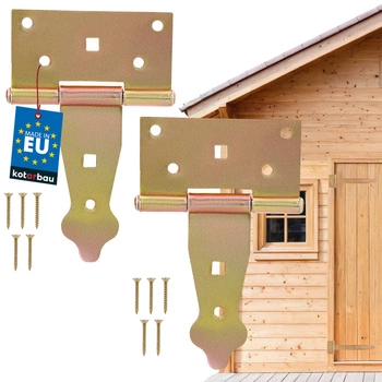 Balama arbour gazebo galbenă 100 mm set de 2 buc.