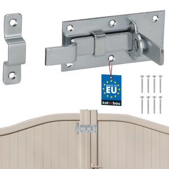 Zăvor îndoit universal pentru uși poartă mică din oțel 100 mm