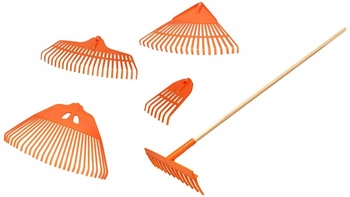 Set 5in1 grădină greblă de plastic frunze de fân de grădină