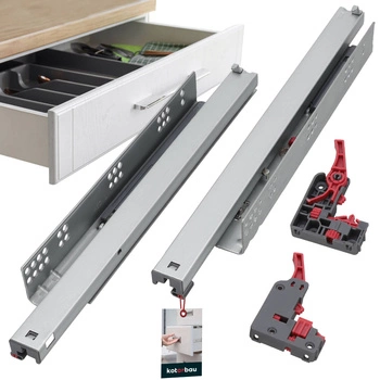 Bară de ghidare dxs-3d montare inferioară 450 mm set de 2 buc.