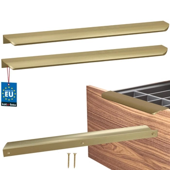 Mâner mobilier aluminiu auriu mat 320/340 mm set de 2 buc.