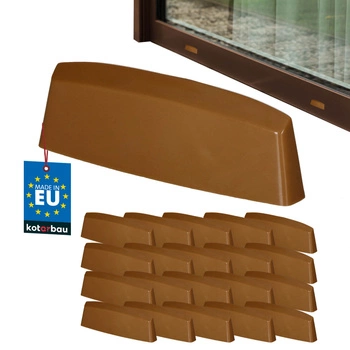 Capac de drenaj pentru ferestre PVC stejar 36 mm set de 20 buc.