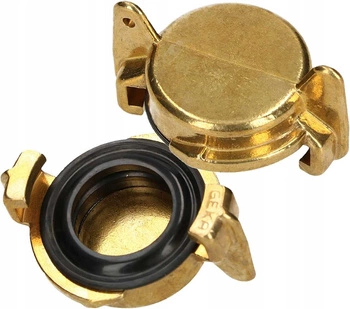 Cuplaj pentru furtun de apă cu dop de alamă - 2 buc.