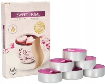 Set de încălzitoare de lumânări parfumate cu lumânări parfumate sweet home - 6 buc.