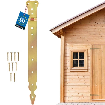 Balama de chioșc îngustă pentru obloane și uși aur 350 mm