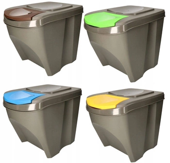 Coș gunoi selectiv 20 l kotarbau set de 4 buc.