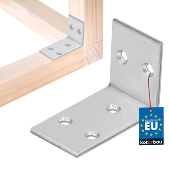 Colțar dulgheresc inoxidabil galvanizat 30x45x25 mm