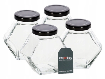 Borcan de sticlă 280 ml borcan de mirodenii miere - 4 buc.