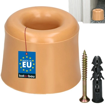 Opritor de ușă din cauciuc bej 27 mm