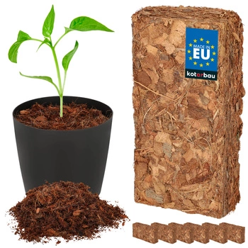 Substrat de nucă de cocos pentru plante de terariu 5 l set de 6 buc.