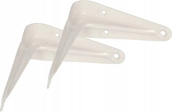 Cot pentru raft susținere 10x7,5 cm 2 buc. - Culoare albă