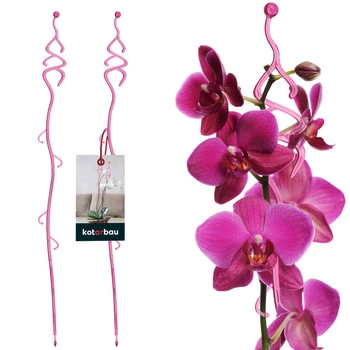 Suport de plante din plastic roz 55 cm set de 2 buc.