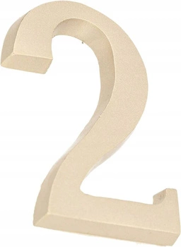 Numărul casei "2" numărul ușii 5 cm satin