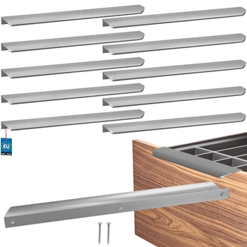 Mâner mobilier aluminiu argintiu 320/340 mm set de 10 buc.