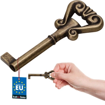 Cheie mobilier bar universală decorativă retro patină 7 cm