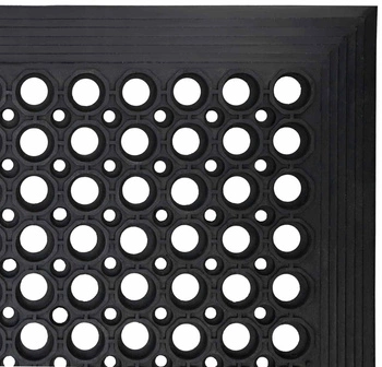 Mat de intrare pentru pantofi din cauciuc 120 cm - Culoare negru