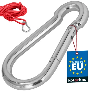 Carabină pentru pompieri leagăn frânghie hamac metalică 120 mm