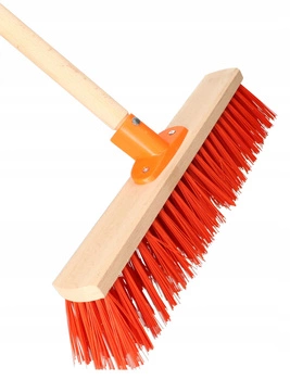 Mătură stradală perie cu coadă – Culoare roșie