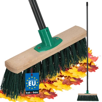 Perie mătură din lemn nylon 30 cm + coadă metalică