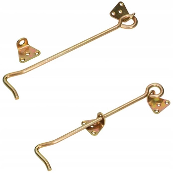 Închidere cu cârlig de ușă cu șurub 250 mm - 2 buc.