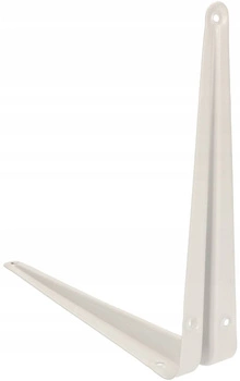 Suport pentru rafturi 22,5x20 alb