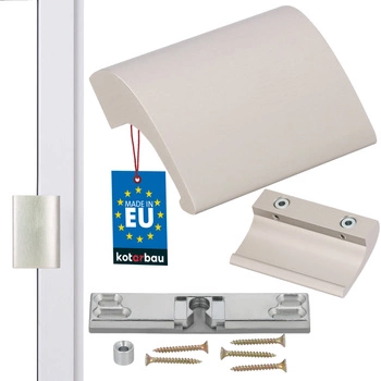 Zăvor balcoane mânere uși încuietoare paletă din aluminiu - Culoare inox