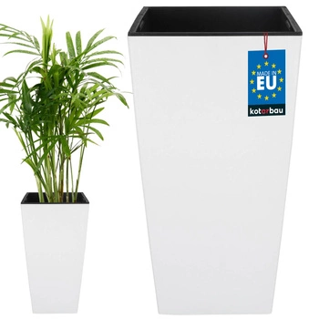 Oală 265x265x500 mm urbi square white with insert