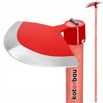 Sapă semirotundă excavator 270 mm forjat roșu