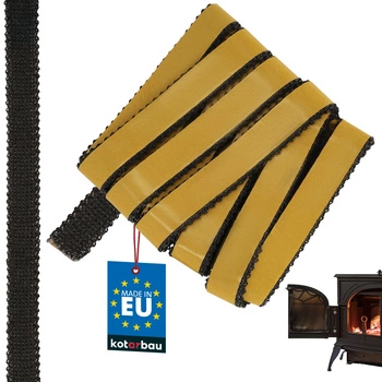 Bandă autoadezivă pentru etanșarea șemineului și sobei 20x3,5 mm 2,5 m