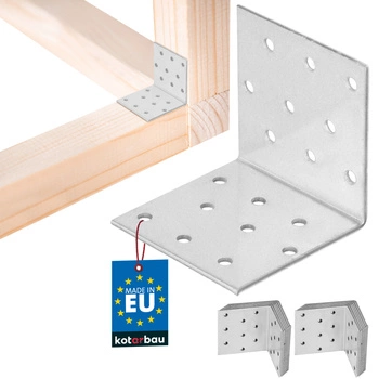 Colțar zincat pentru dulgherie 60×60×60 mm set de 25 buc.